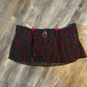Mesh Heart Skirt